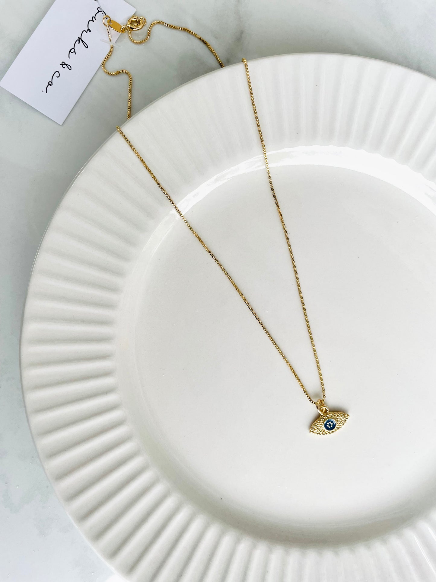 Evil eye necklace