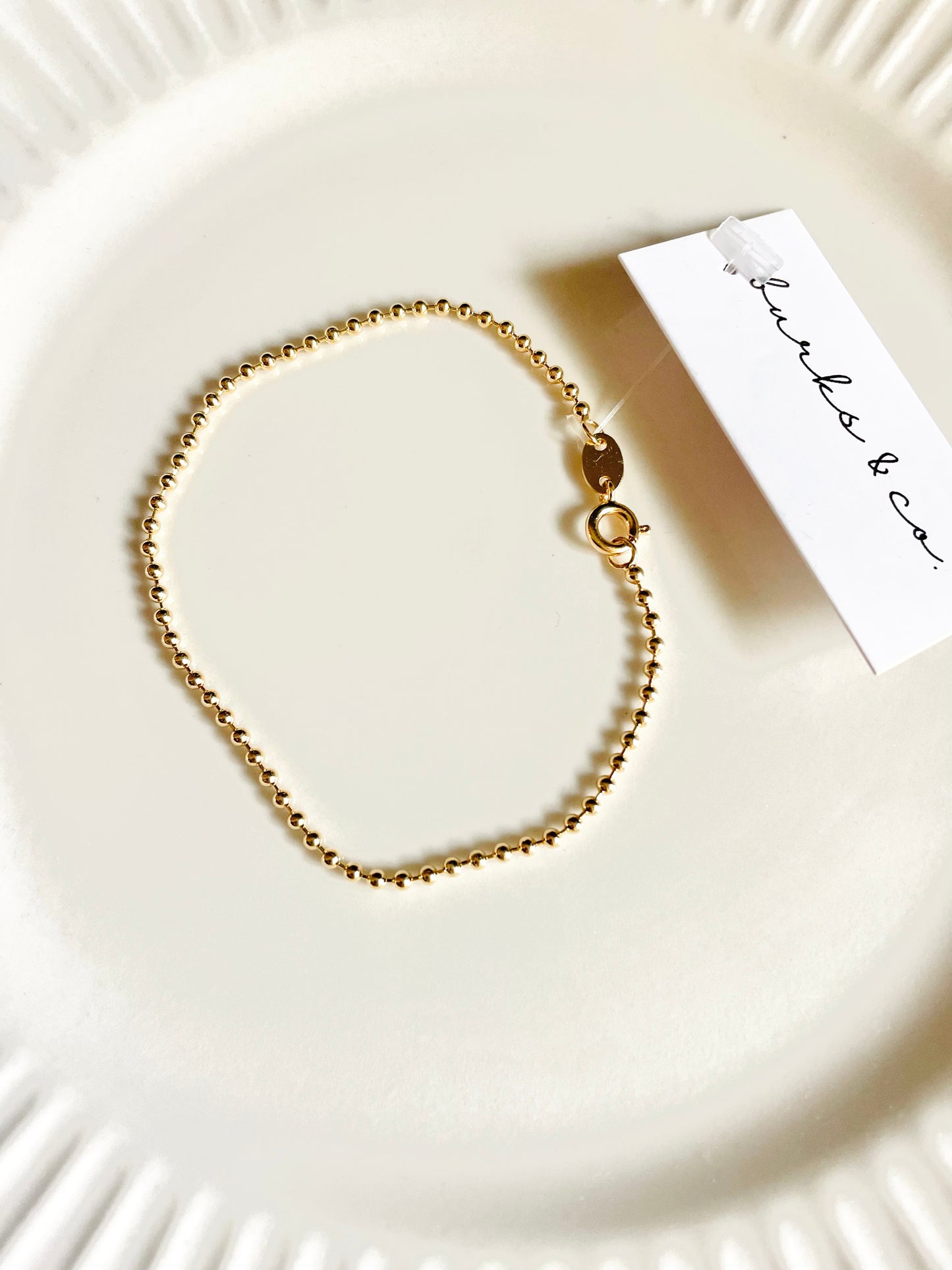 Ball chain bracelet