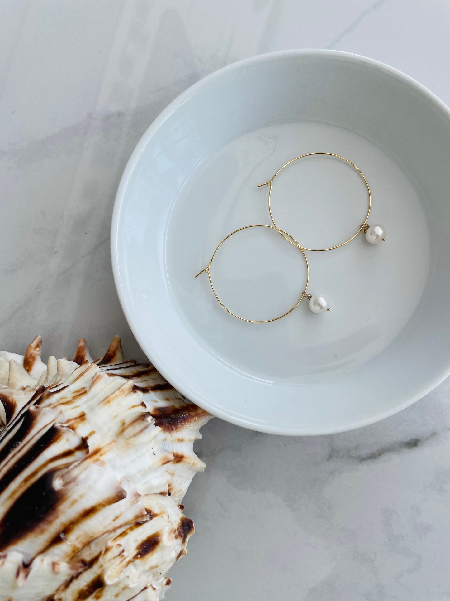 Pearl hoops