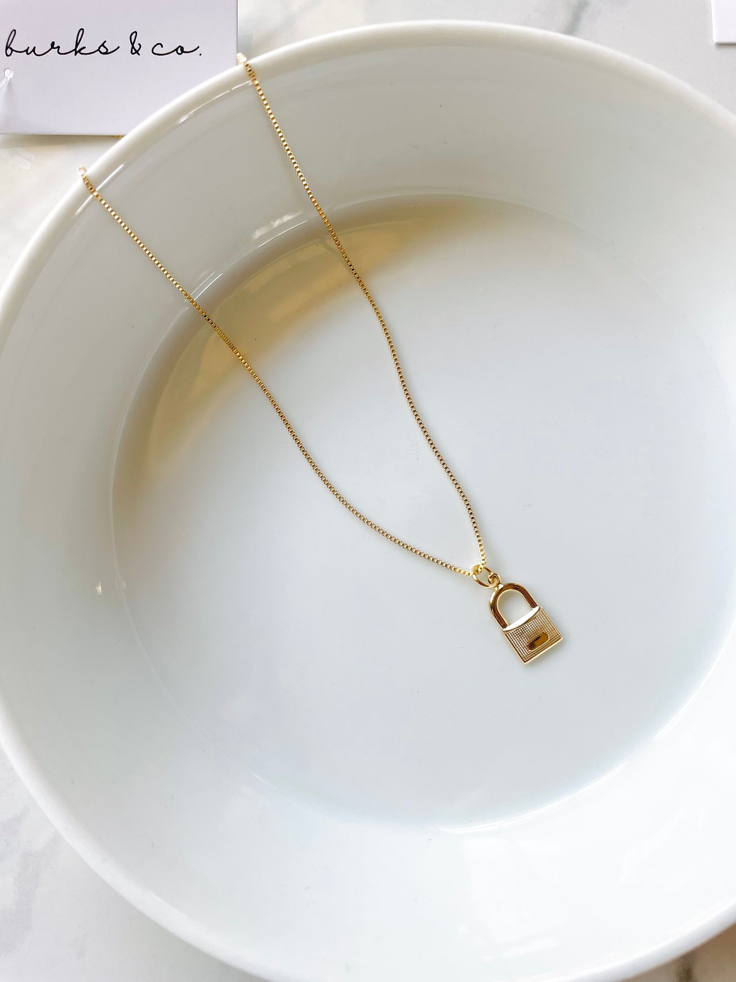 Lock necklace