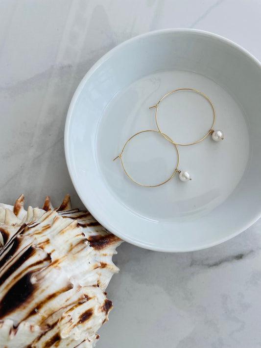 Pearl hoops