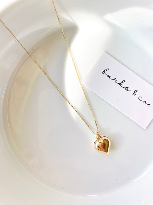 Bubble heart necklace