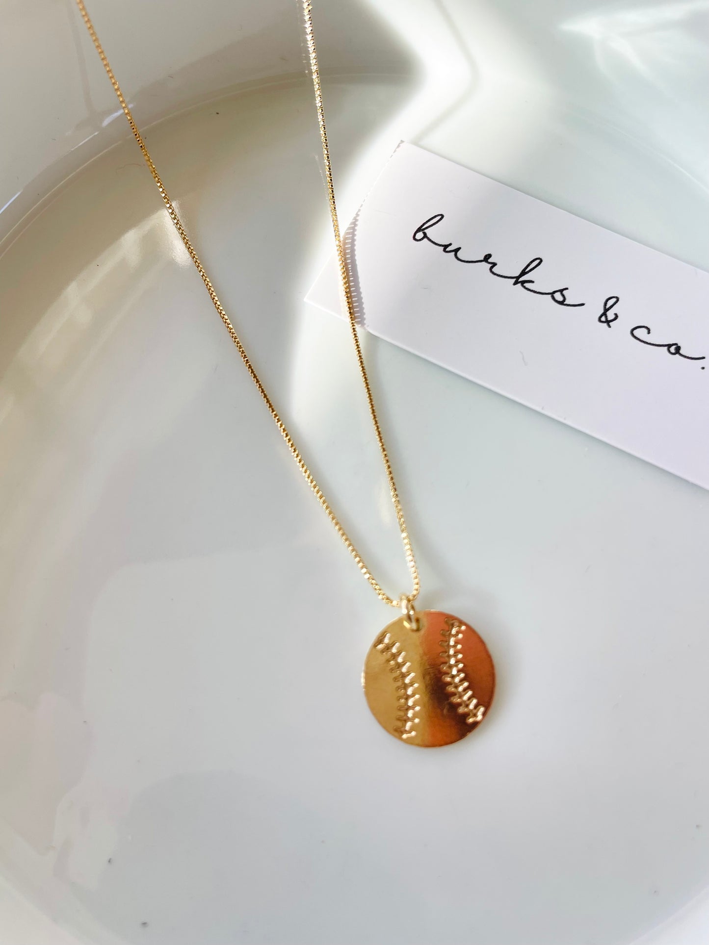 Baseball necklace